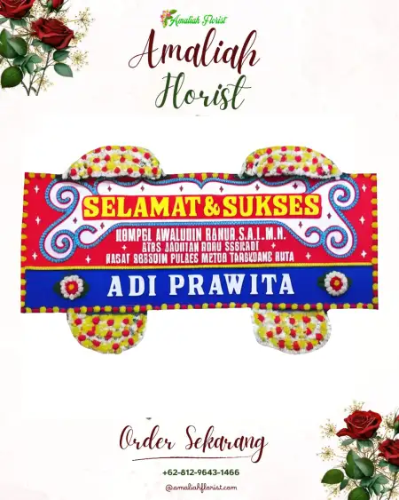 Papan Bunga Ucapan Selamat Pangkung Tibah